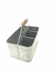 IR16164 - Galvanized Metal Carry All Serveware