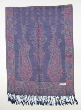 14311 - PASHMINA SHAWL 37-1 Paisley design 55% Pashmina 45% silk