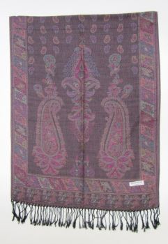 14314 - PASHMINA SHAWL 37-4 Paisley design 55% Pashmina 45% silk