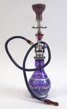 AL13644 - hookah aluminum / glass acrylic