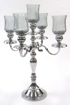 AL22910 - 5-Branch Candle Holder, Aluminum, 18