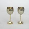 BR10462 - Brass Kiddush Cup, Engraved, Star of David