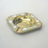 BR10763 - Brass Square Ashtray, Mother of Pearl