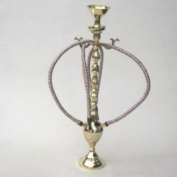 BR13535 - Hookah Brass, 3-Hose