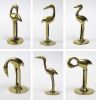 BR2050 - Solid brass crane figurine set