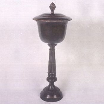 BR21065 - Brass Urn, Screw on top, Antique finish