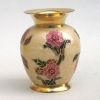 BR21613 - Solid Brass Vase, Enamel