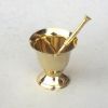 BR21621 - Solid Brass Mortar & Pestle