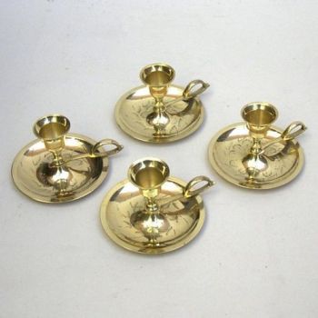 BR2211 - Brass Candle Holder Set