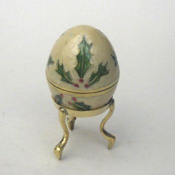 BR2336A - Brass Christmas Egg