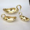 BR2516 - Brass Swan Dish Set