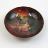 BR25792 - Solid brass bowl. Painted with early 1700 art design