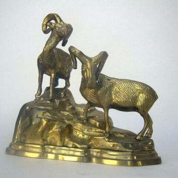 BR2851 - Brass Rams on Rock