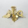 BR3124 - Brass Holly Leaf Candle Holder