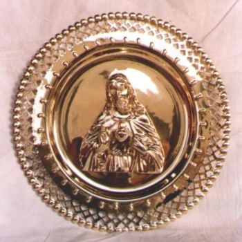 BR3602 - Brass Jesus Wall Tray