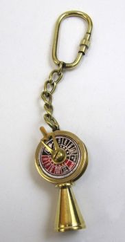 BR48202C - solid brass nautical keychain telegraph