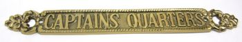 BR48231 - Solid Brass Door Sign, 