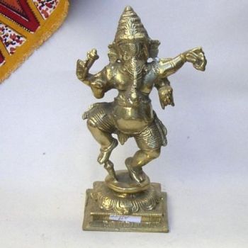 BR5012 - Dancing Ganesh Statue (Plain or Antique)