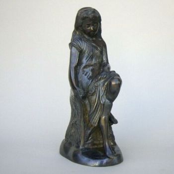 BR5512 - Sitting Girl Bronze