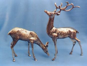 BR60024 - Brass Deer Pair