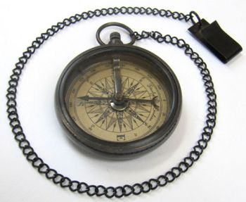 BR8751 - Marco Polo Sleek Compass with Chain