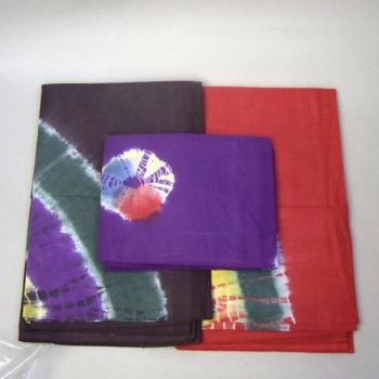 IB2222 - Bedspread, Tie Dye, Fine Weaving, Double, Assorted Colors