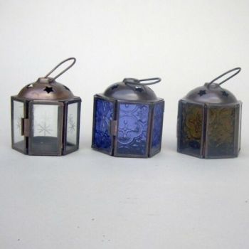 IR15312 - Iron Candle Lantern ( Clear only )