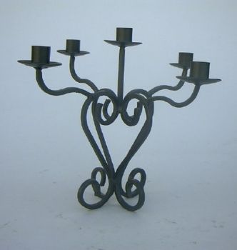 IR22355 - Iron Candle Holder, Hanging, 5 Arms