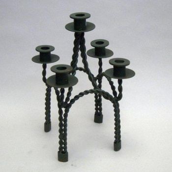 IR2291 - Iron Candle Holder, 5 Lite