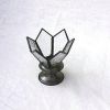 IR4023 - Iron Lotus Lamp With Glass