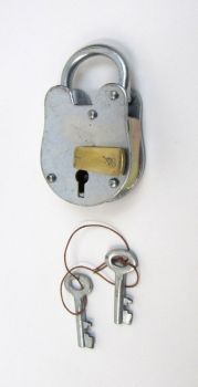 IR8010J - Iron Padlock With Brass Key Cover, Comes With 2 Keys