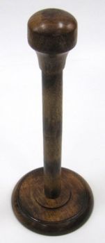 IR80500A - Helmet Stand, Antique Stained