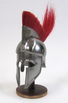 IR80641E - Mini Armor Helmet W/Stand - Corinthian W/Plume