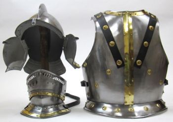 IR80867 - Knight Bergonet Costume (helmet & chestplate)