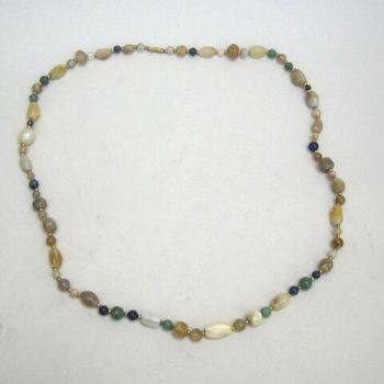 JR116 - Necklace, Oval Agate72 Pc