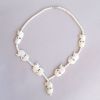 JR122 - Necklace, Bone 7 Elephants