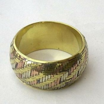 JR355 - Bracelet, Interweave Brass & Copper