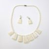 JR803 - Bone Heart Bell Necklace and Earring set