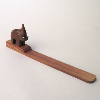 RW189 - Wooden Elephant Incense Stick Burner