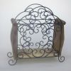 SH10435 - Iron / Wood Magazine basket