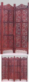 SH1584F - Carved Wooden Room Divider / Screen New Round Design Super Fine Work