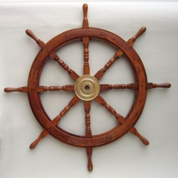 SH8764 - Wooden Ship Wheel, 36"