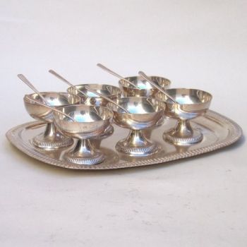 SP2627 - Silver Plated Desert Service Set Of 13