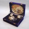 SP4309 - Brass Tea Set, Silver Plated, Box