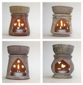 SS22481 - Soapstone Aroma Lamp, Small