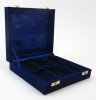 BR6772K - Brass Keepsake Urn Set. (Blue & Brass)