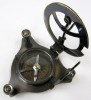 BR48445C - Antique Brass Folding Sun Dial Compass