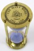 BR4864CB - Brass "MARY ROSE" 3-min. Hourglass w/Purple Sand