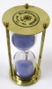 BR4864EB - Brass 5 Minute Timer w/ Purple Sand 6.375"