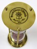 BR4864EP - Brass 5-minute Hourglass w/ Purple Sand 6.375"